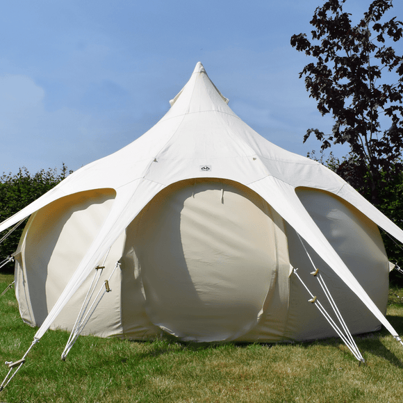 4m Hybrid Deluxe - 2 person luxury canvas bell tent - Lotus Belle UK