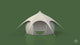 Animation of a 3m Lotus Belle Tent